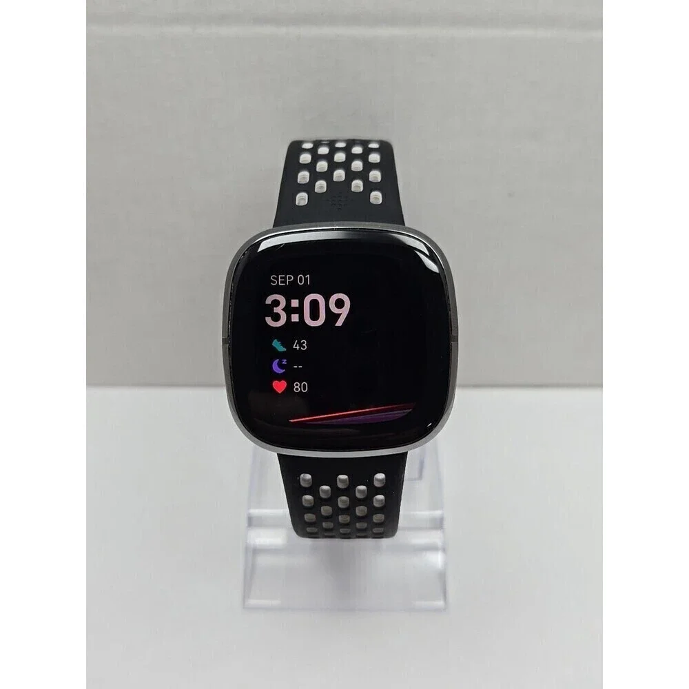 Fitbit Sense FB512 Smartwatch GPS ECG Sleep Heart Rate Activity Tracker - Read